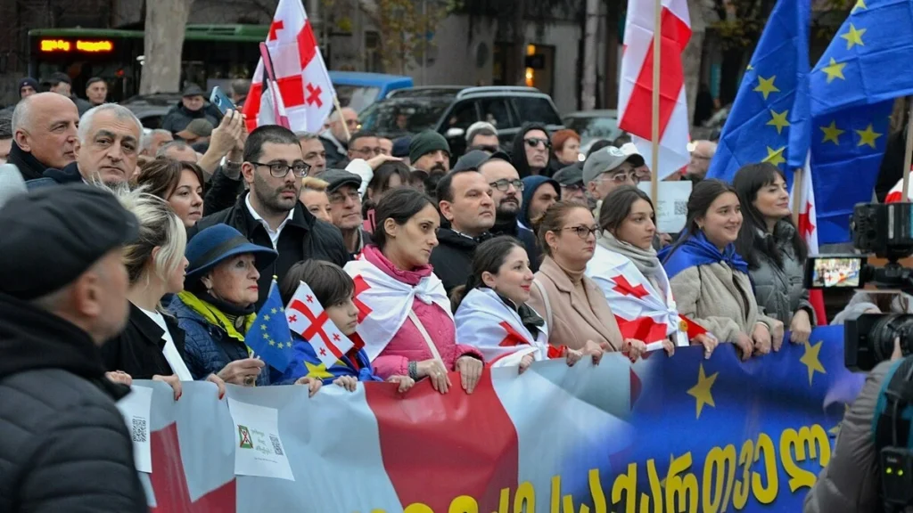 Protest in Tbilisi. 4 November 2024. - Wikimedia