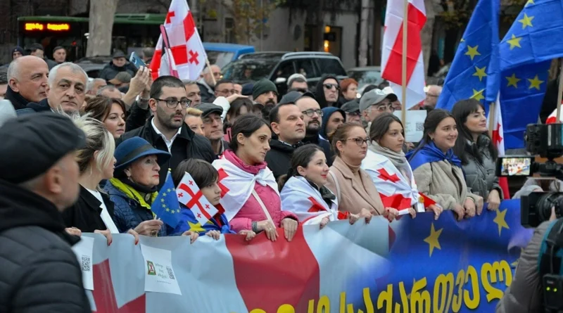 Protest in Tbilisi. 4 November 2024. - Wikimedia